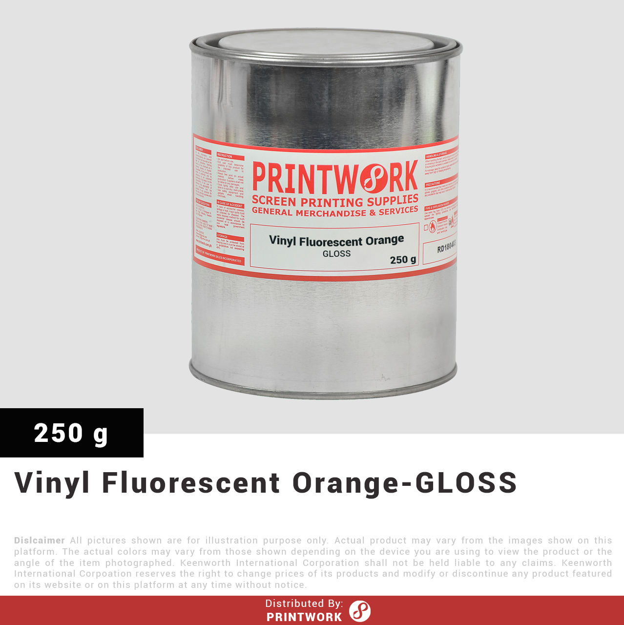 Vinyl GLOSS/SATIN Ink (FLUORESCENT)