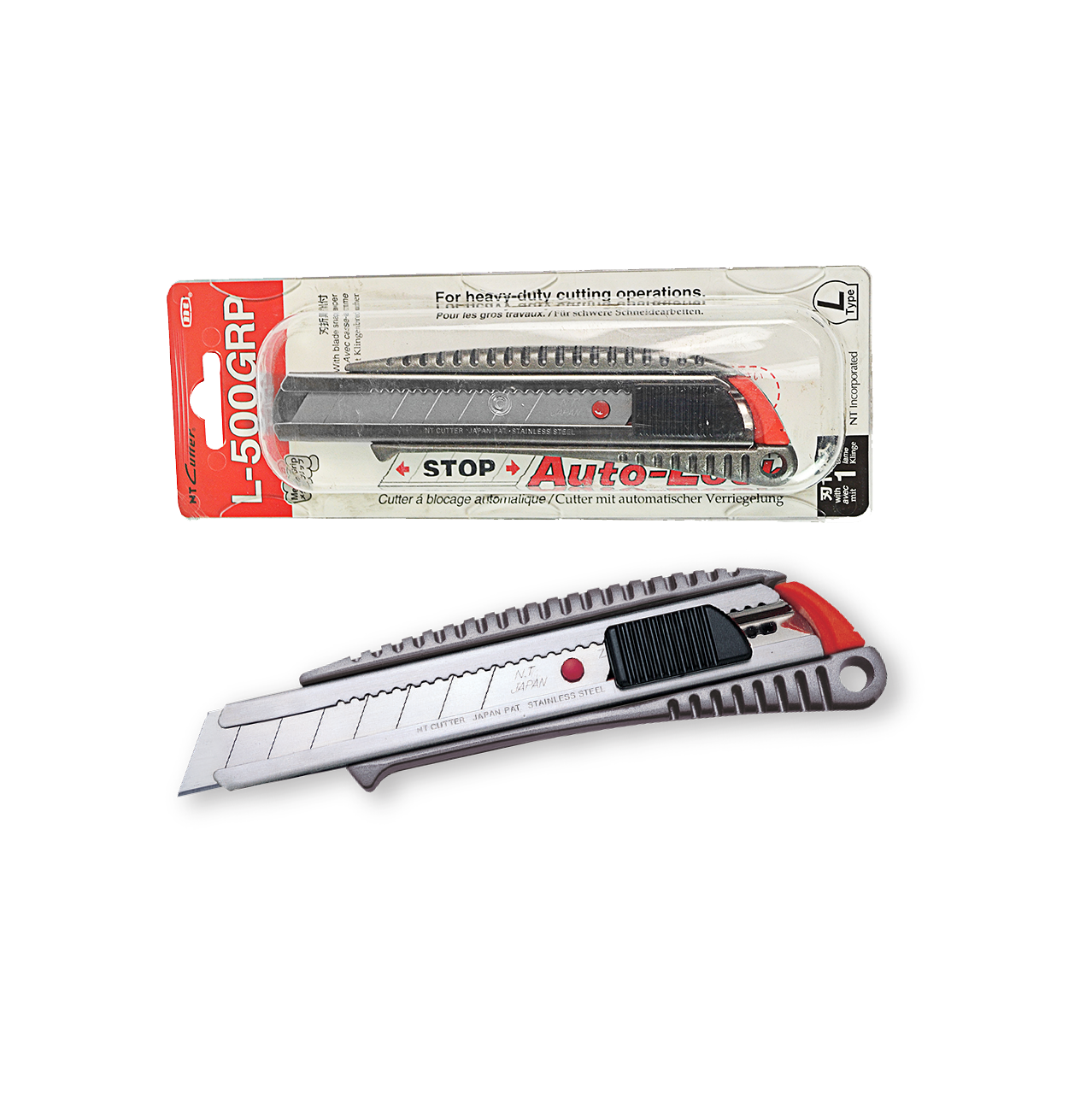 NT Cutter | Metal Auto Lock L (L-500GRP)