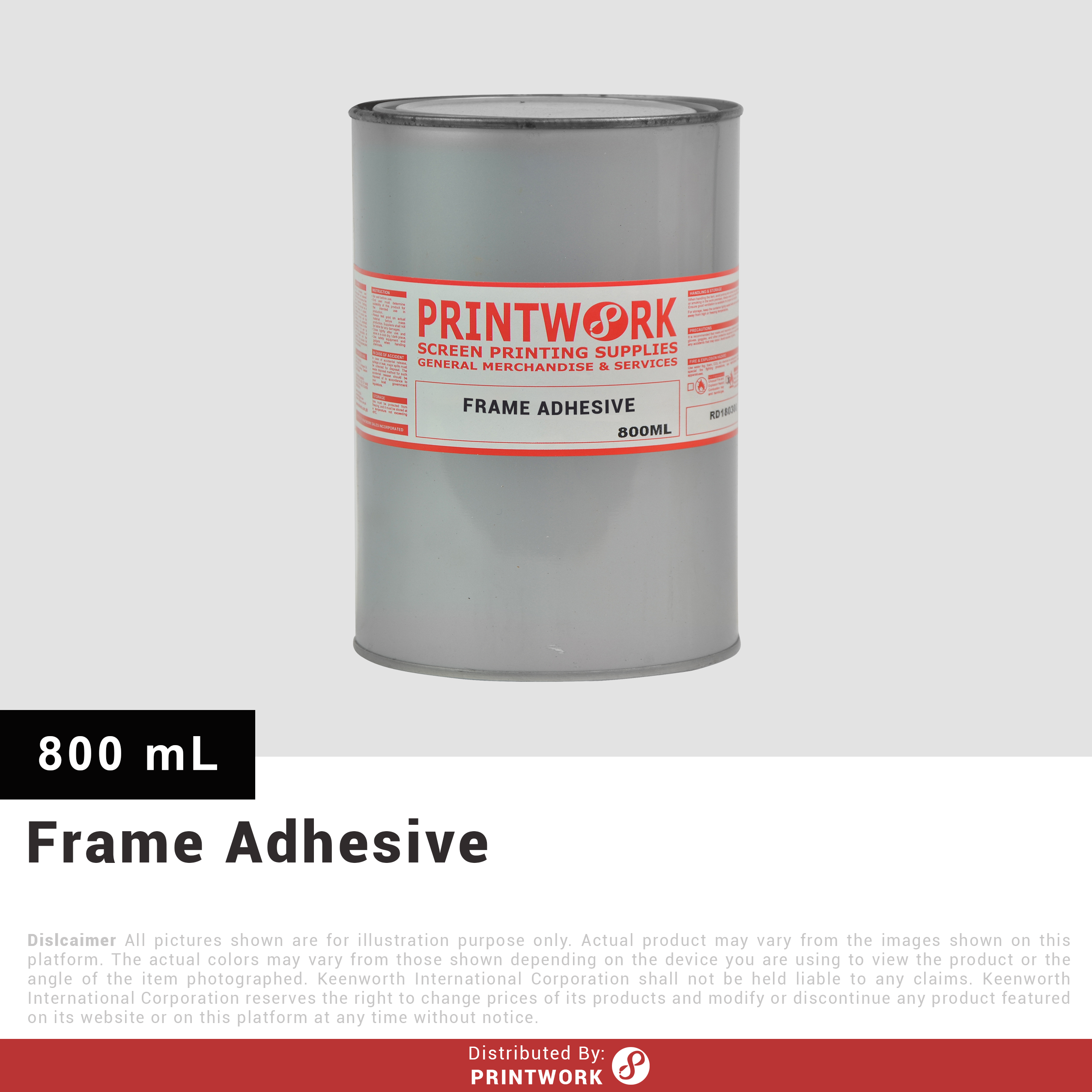 Screen Printing Inks |Aluminum Frame Adhesive – Printwork Sales Inc.
