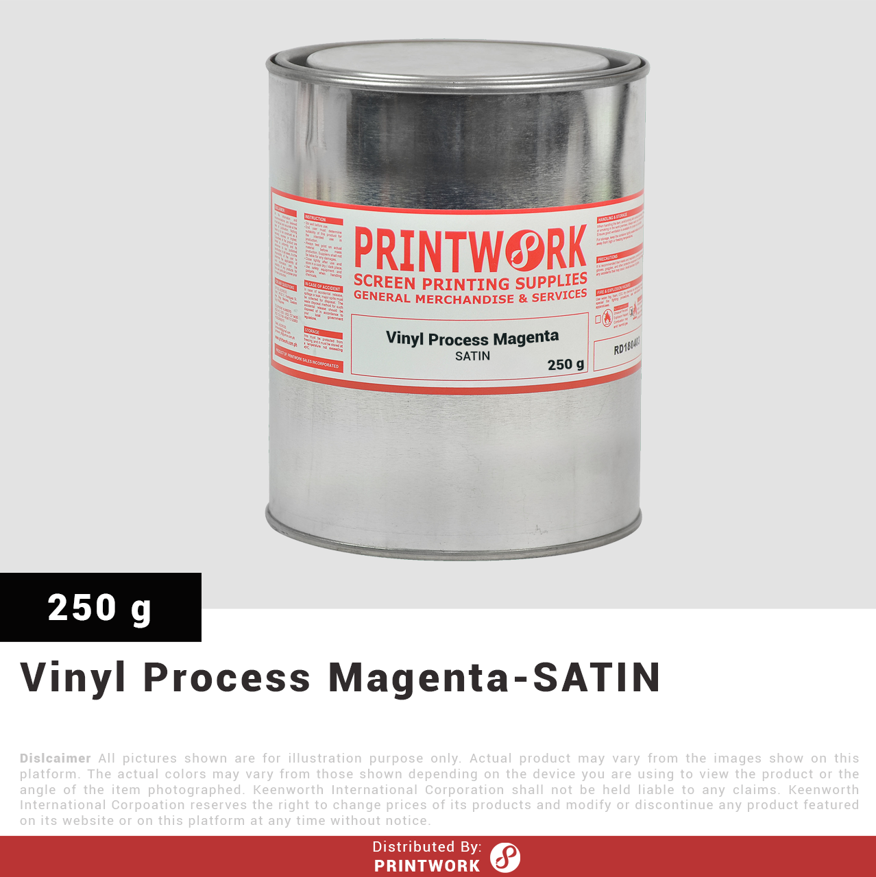 Vinyl SATIN Ink (CMYK Colors)