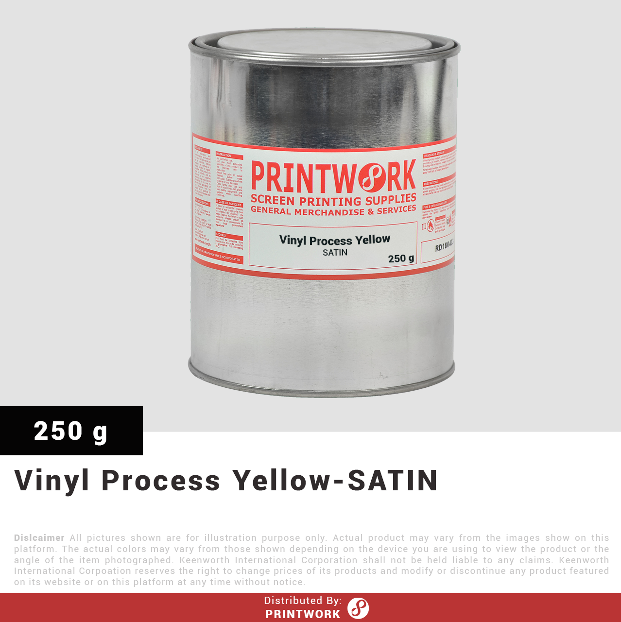 Vinyl SATIN Ink (CMYK Colors)